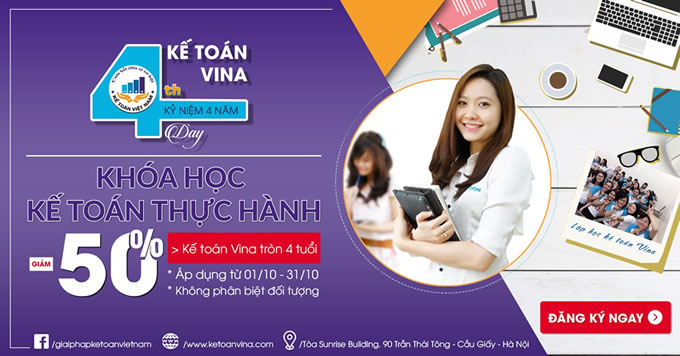 Khóa học kế toán thuế - Chi Nhánh - Công Ty TNHH Tư Vấn Giải Pháp Kế Toán Việt Nam